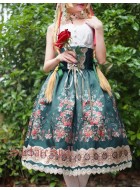 Surface Spell Gothic Alpen Rose Dirndl Corset Skirt